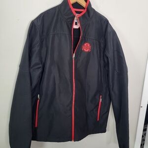 Ohio State Varsity Mens Zip Up Jaclet Size Large